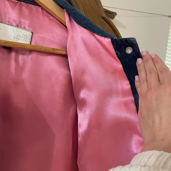 Pink Lined Jean Jacket - The Mighty Company - Picture 5 of 8